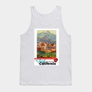 Vintage Travel Poster USA The Chief to California Tank Top